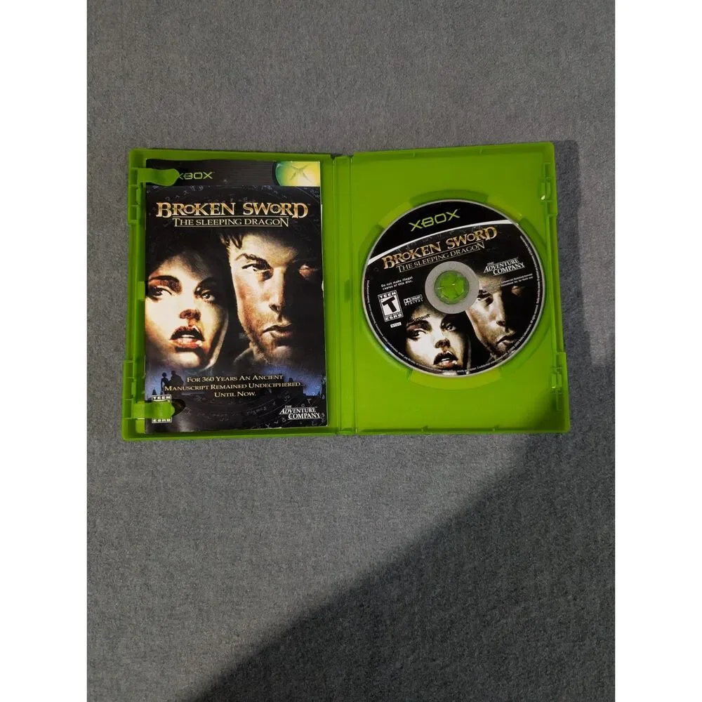 Broken Sword: The Sleeping Dragon Xbox Game - CIB Complete with Manual